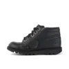 Junior Unisex Kick Hi Zip Leder-Alternative Schwarz