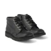 Junior Unisex Kick Hi Zip Leder-Alternative Schwarz