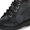 Junior Unisex Kick Hi Zip Leder-Alternative Schwarz