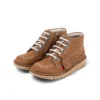 Junior Unisex Kick Hi Zip Leder Hellbraun Junior Unisex Kick Hi Zip Leder Hellbraun