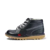 Junior Unisex Kick Hi Zip Leder Navy Junior Unisex Kick Hi Zip Leder Navy