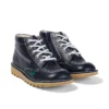 Junior Unisex Kick Hi Zip Leder Navy Junior Unisex Kick Hi Zip Leder Navy