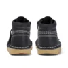 Junior Unisex Kick Hi Zip Leder Schwarz/Weiß