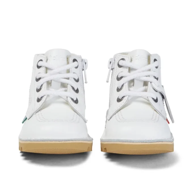 Baby Unisex Kick Hi Zip Leder Weiß Baby Unisex Kick Hi Zip Leder Weiß