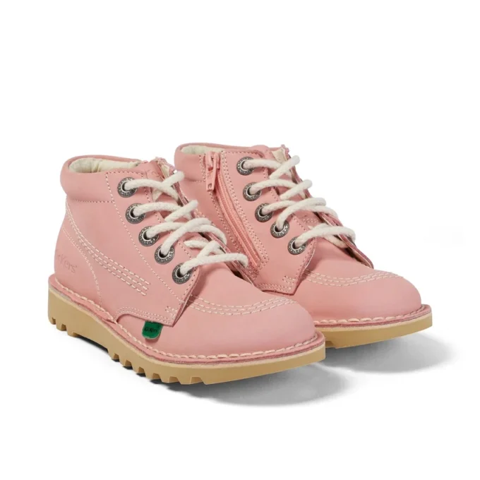 Junior Unisex Kick Hi Zip Nubuk Hellrosa Junior Unisex Kick Hi Zip Nubuk Hellrosa