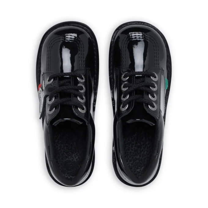 Junior Unisex Kick Lo Lackleder Schwarz Junior Unisex Kick Lo Lackleder Schwarz