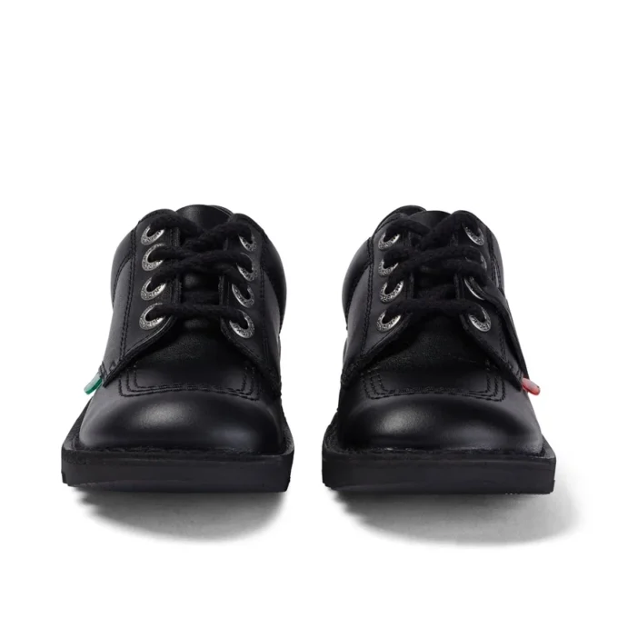 Junior Unisex Kick Lo Leder Schwarz Junior Unisex Kick Lo Leder Schwarz