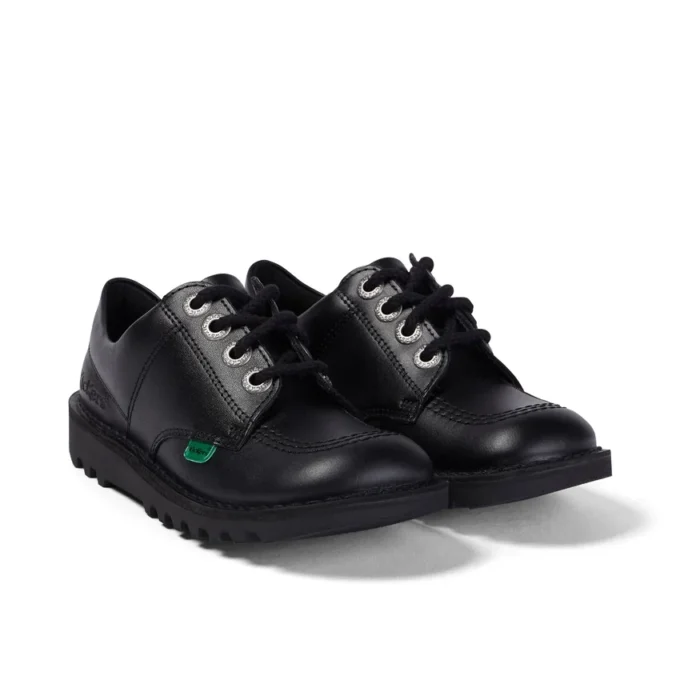 Junior Unisex Kick Lo Leder Schwarz Junior Unisex Kick Lo Leder Schwarz