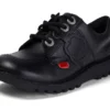 Junior Unisex Kick Lo Leder Schwarz Junior Unisex Kick Lo Leder Schwarz
