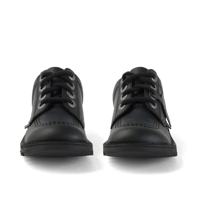 Junior Unisex Kick Lo Lederimitat Schwarz Junior Unisex Kick Lo Lederimitat Schwarz
