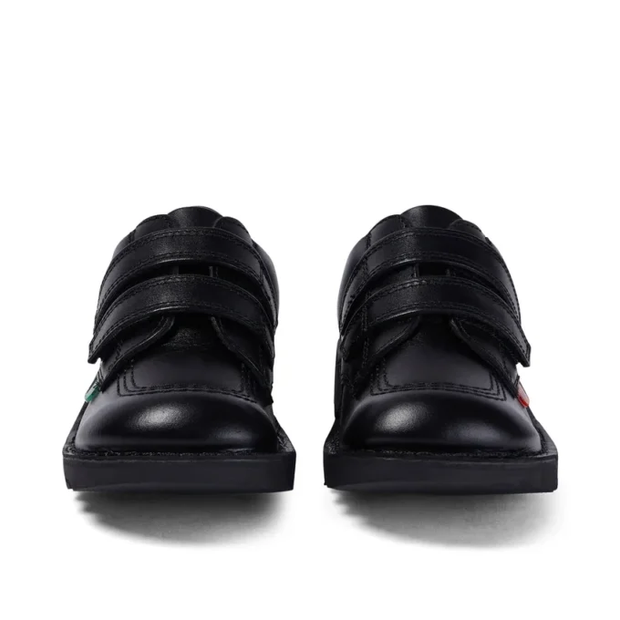 Junior Unisex Kick Lo Twin Vel Leder Schwarz Junior Unisex Kick Lo Twin Vel Leder Schwarz