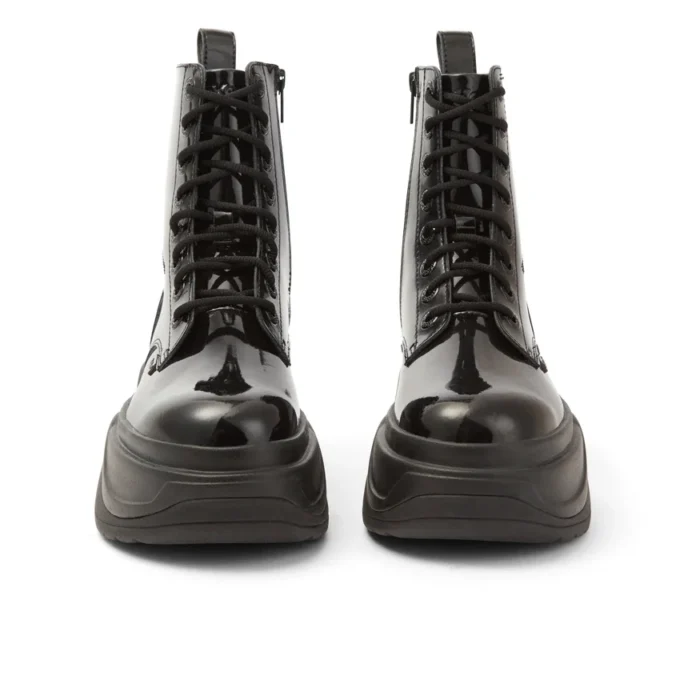 Kade Stiefel für Erwachsene, Unisex, Lackleder, Schwarz Kade Stiefel für Erwachsene, Unisex, Lackleder, Schwarz