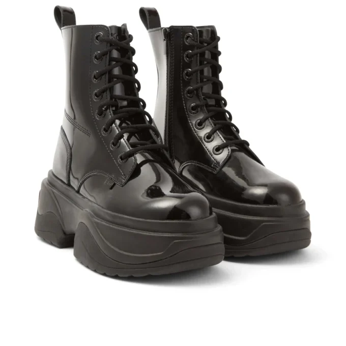 Kade Stiefel für Erwachsene, Unisex, Lackleder, Schwarz Kade Stiefel für Erwachsene, Unisex, Lackleder, Schwarz