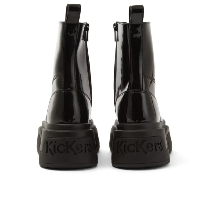 Kade Stiefel für Erwachsene, Unisex, Lackleder, Schwarz Kade Stiefel für Erwachsene, Unisex, Lackleder, Schwarz