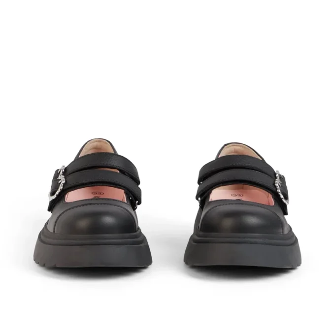 Kenzi MJ-Schuhe für Mädchen, Leder, schwarz Kenzi MJ-Schuhe für Mädchen, Leder, schwarz