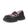 Kenzi MJ-Schuhe für Mädchen, Leder, schwarz Kenzi MJ-Schuhe für Mädchen, Leder, schwarz