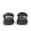 Kenzi-Sandalen für Mädchen aus schwarzem Leder Kenzi-Sandalen für Mädchen aus schwarzem Leder