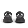 Kenzi-Sandalen für Mädchen aus schwarzem Leder Kenzi-Sandalen für Mädchen aus schwarzem Leder