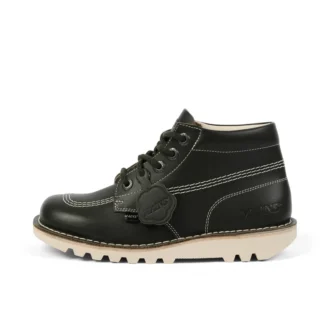Kick Hi aus genarbtem Leder für Erwachsene, Unisex, Mains, Dunkelgrün