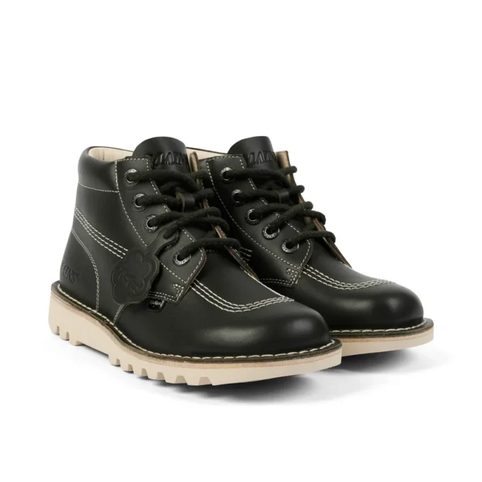 Kick Hi aus genarbtem Leder für Erwachsene, Unisex, Mains, Dunkelgrün Kick Hi aus genarbtem Leder für Erwachsene, Unisex, Mains, Dunkelgrün