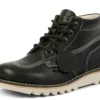 Kick Hi aus genarbtem Leder für Erwachsene, Unisex, Mains, Dunkelgrün Kick Hi aus genarbtem Leder für Erwachsene, Unisex, Mains, Dunkelgrün