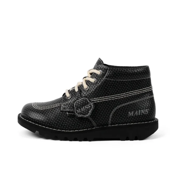 Kick Hi aus genarbtem Leder für Erwachsene, Unisex, Mains, Grau Kick Hi aus genarbtem Leder für Erwachsene, Unisex, Mains, Grau