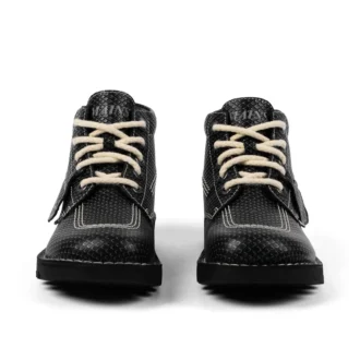 Kick Hi aus genarbtem Leder für Erwachsene, Unisex, Mains, Grau