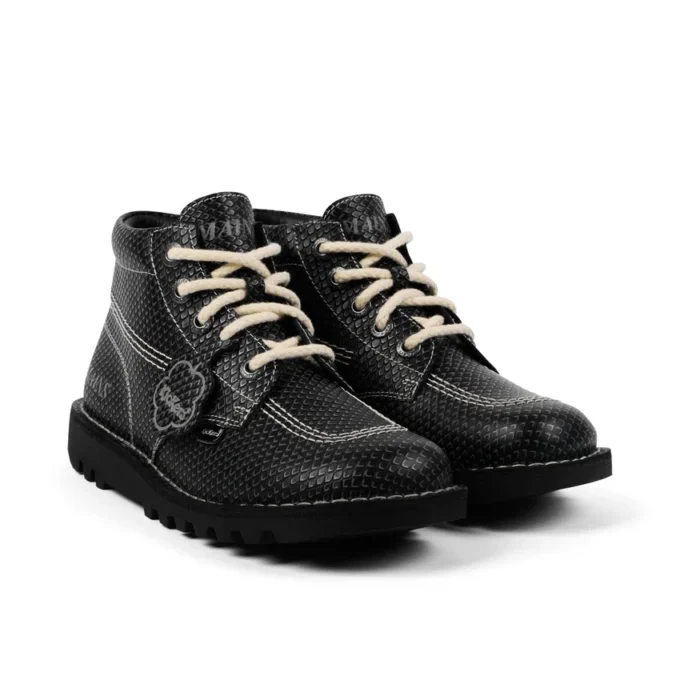 Kick Hi aus genarbtem Leder für Erwachsene, Unisex, Mains, Grau Kick Hi aus genarbtem Leder für Erwachsene, Unisex, Mains, Grau