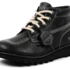 Kick Hi aus genarbtem Leder für Erwachsene, Unisex, Mains, Grau Kick Hi aus genarbtem Leder für Erwachsene, Unisex, Mains, Grau