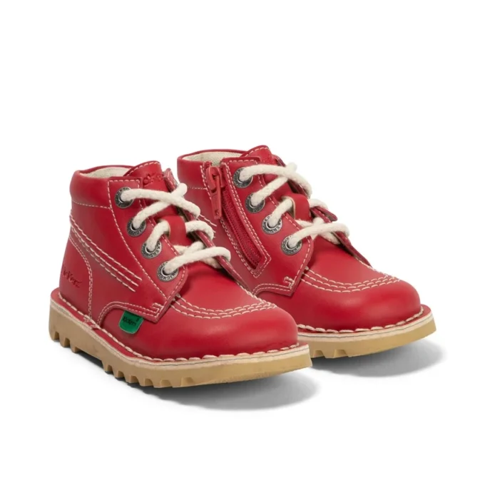 Kick Hi Hi Zip aus Lederalternative für Kleinkinder, Unisex, Rot Kick Hi Hi Zip aus Lederalternative für Kleinkinder, Unisex, Rot