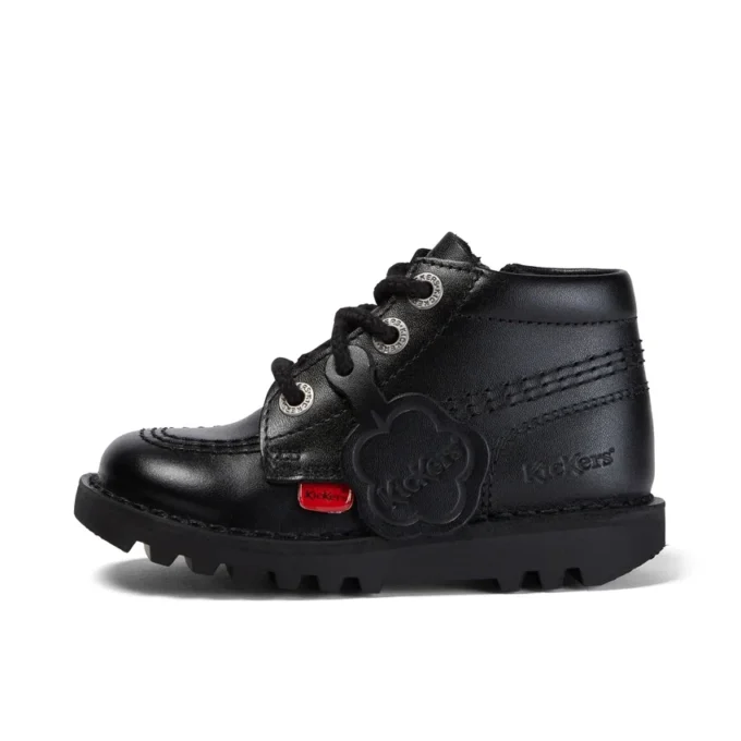 Kick Hi Hi Zip für Kleinkinder, Unisex, Leder, Schwarz Kick Hi Hi Zip für Kleinkinder, Unisex, Leder, Schwarz