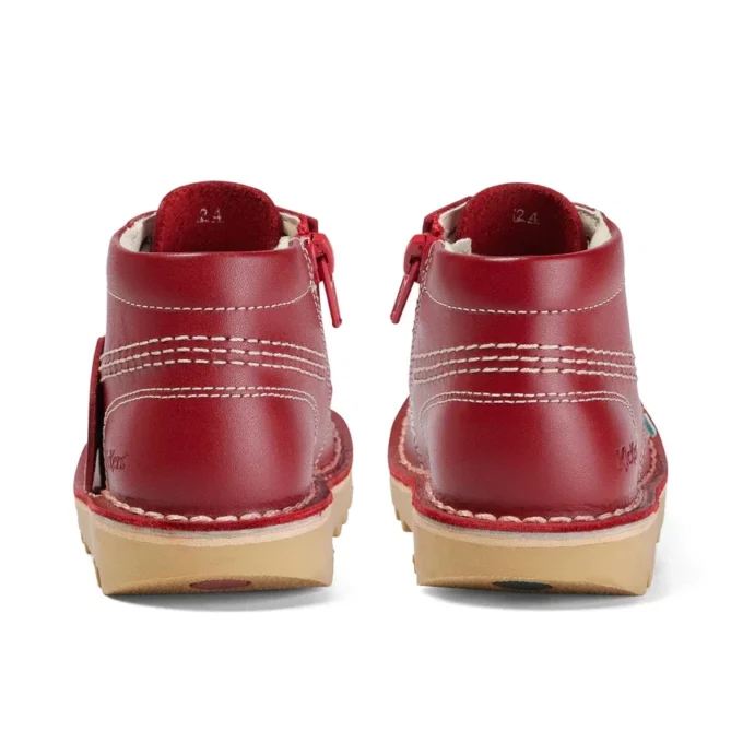 Kick Hi Hi Zip Leder für Kleinkinder, Unisex, Rot Kick Hi Hi Zip Leder für Kleinkinder, Unisex, Rot