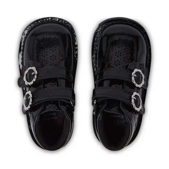 Kick Hi Meadow Lacklederstiefel für Mädchen, schwarz Kick Hi Meadow Lacklederstiefel für Mädchen, schwarz