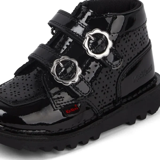 Kick Hi Meadow Lacklederstiefel für Mädchen, schwarz Kick Hi Meadow Lacklederstiefel für Mädchen, schwarz