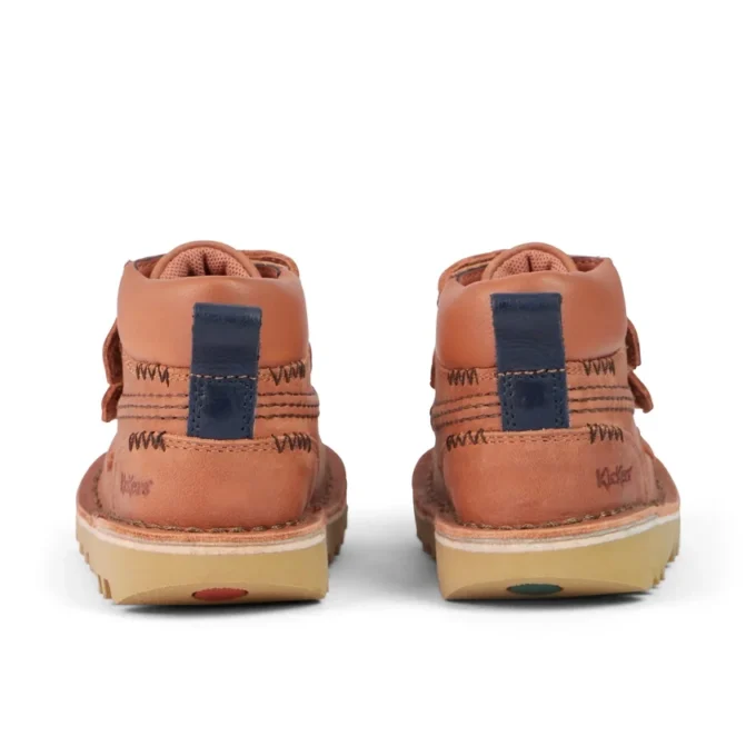 Kick Hi Roll ZigZag Stiefel für Jungen, Leder, hellbraun Kick Hi Roll ZigZag Stiefel für Jungen, Leder, hellbraun