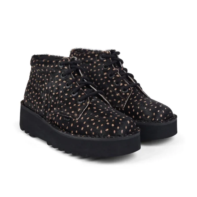 Kick Hi Stack Spot Leder Schwarz für Erwachsene (Unisex) Kick Hi Stack Spot Leder Schwarz für Erwachsene (Unisex)