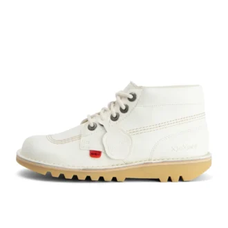 Kick Hi Unisex für Erwachsene, Lederalternative, Weiß