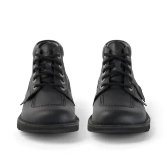 Kick Hi Unisex für Erwachsene, Lederimitat, Schwarz