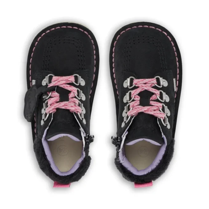 Kick Hi Winter Nubuk für Mädchen, schwarz Kick Hi Winter Nubuk für Mädchen, schwarz