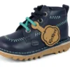 Kick Hi ZigZag Stiefel für Jungen im Kleinkindalter, Leder, Marineblau Kick Hi ZigZag Stiefel für Jungen im Kleinkindalter, Leder, Marineblau