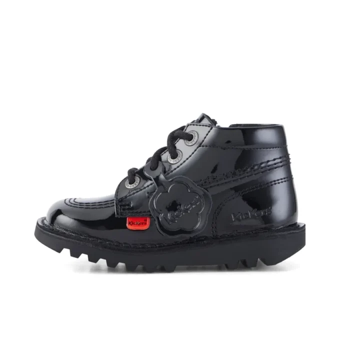 Kick Hi Zip für Kleinkinder, Unisex, Lackleder, Schwarz Kick Hi Zip für Kleinkinder, Unisex, Lackleder, Schwarz