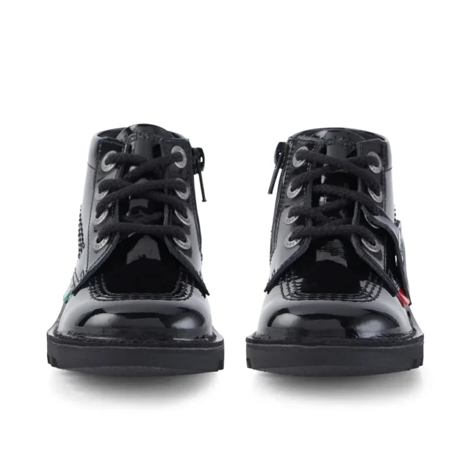 Kick Hi Zip für Kleinkinder, Unisex, Lackleder, Schwarz Kick Hi Zip für Kleinkinder, Unisex, Lackleder, Schwarz