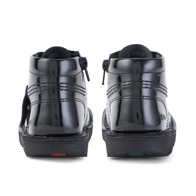 Kick Hi Zip für Kleinkinder, Unisex, Lackleder, Schwarz Kick Hi Zip für Kleinkinder, Unisex, Lackleder, Schwarz