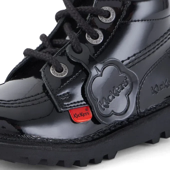 Kick Hi Zip für Kleinkinder, Unisex, Lackleder, Schwarz Kick Hi Zip für Kleinkinder, Unisex, Lackleder, Schwarz