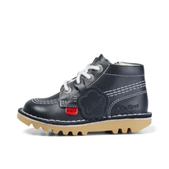 Kick Hi Zip Leder für Kleinkinder, Unisex, Marineblau