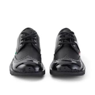 Kick Lo Brogue Leder Schwarz für Erwachsene