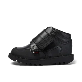 Kick Mid Scuff Leder für Jungen, schwarz