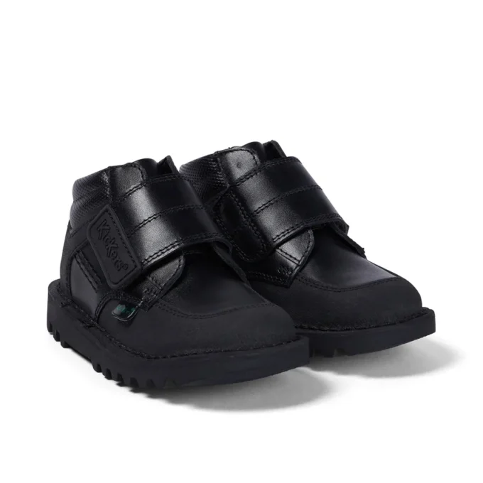 Kick Mid Scuff Leder für Jungen, schwarz Kick Mid Scuff Leder für Jungen, schwarz