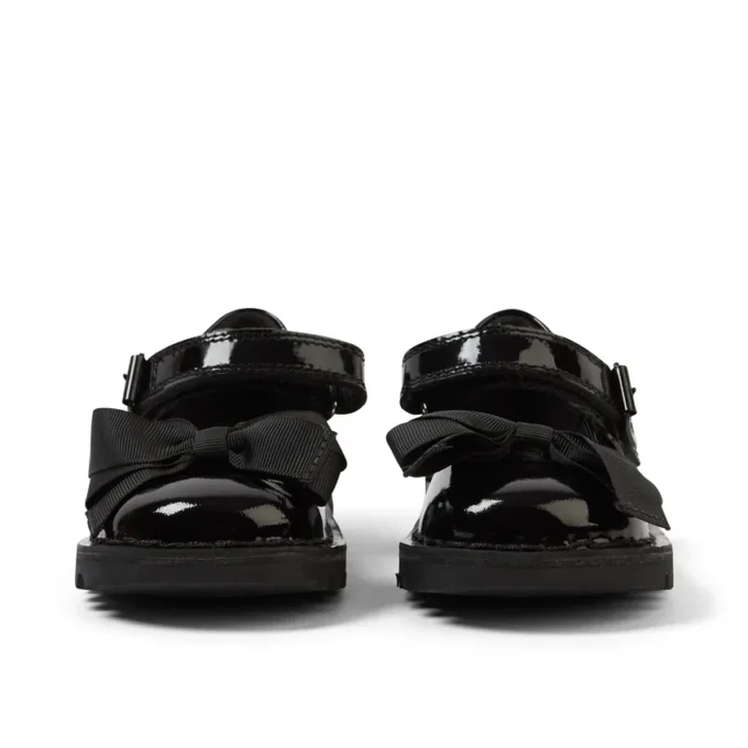 Kick Mj Bow für Mädchen im Kleinkindalter, Lackleder, schwarz Kick Mj Bow für Mädchen im Kleinkindalter, Lackleder, schwarz