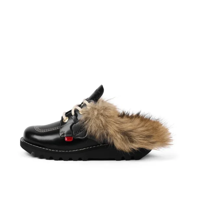 Kick Mule Fur Mains Black für Erwachsene, Unisex